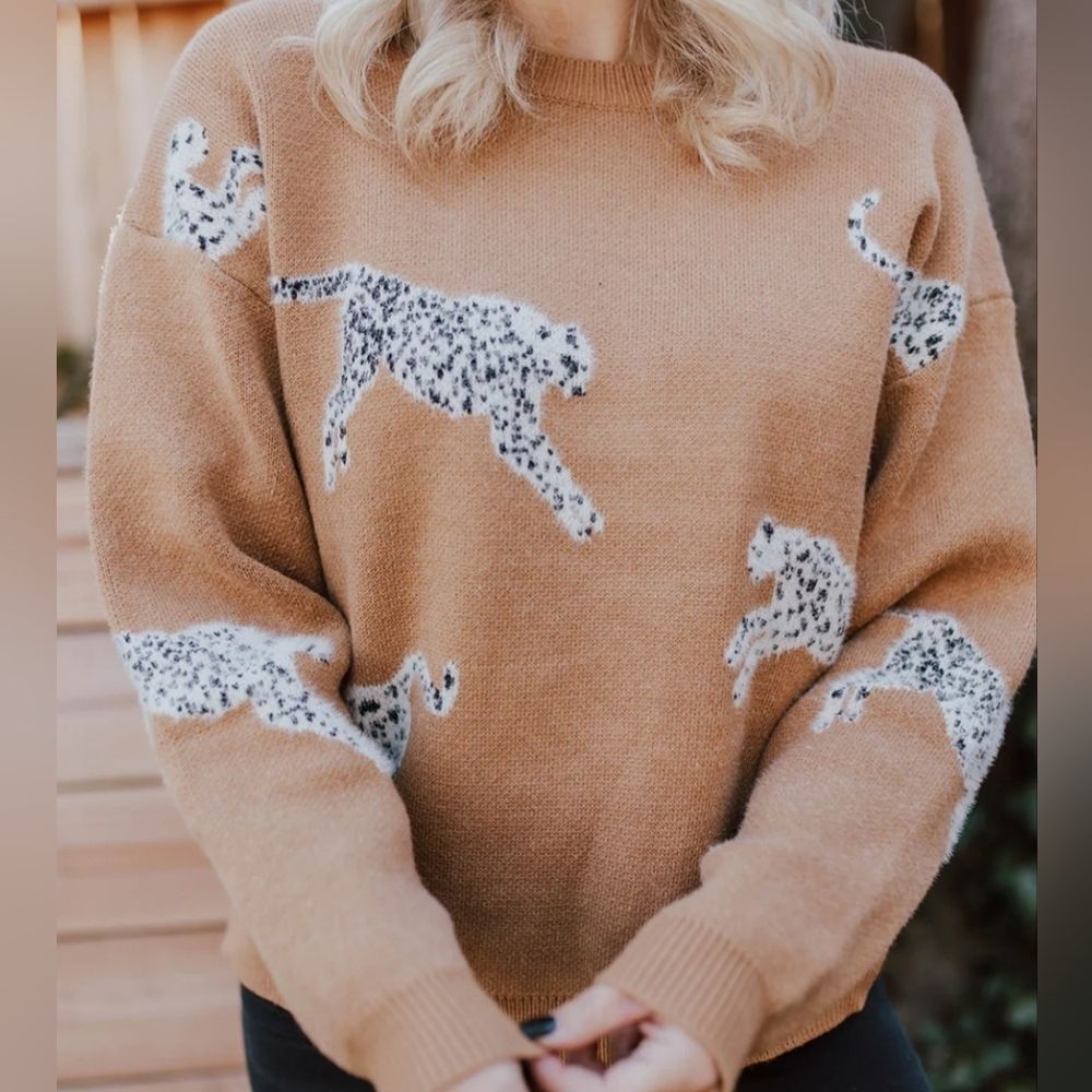 &merci Leopard Sweater